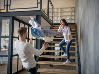 Wife shouting at husband after knowing about cheating